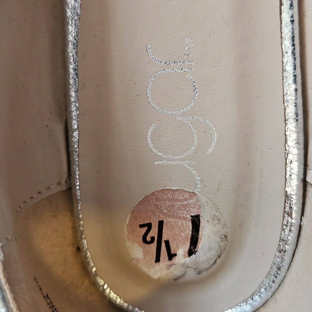 Silver Metallic Loafers - Picture 6 of 7
